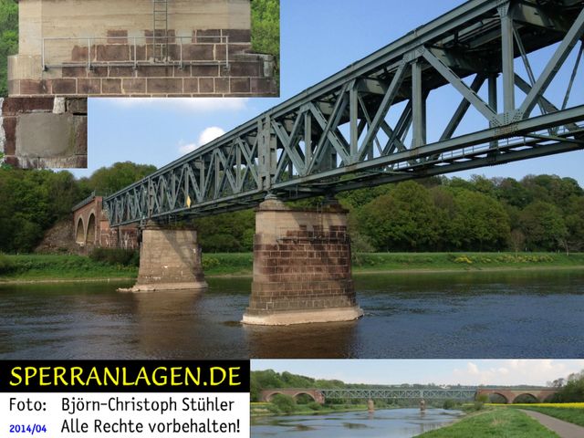 Brücke mit Sprengkammern
