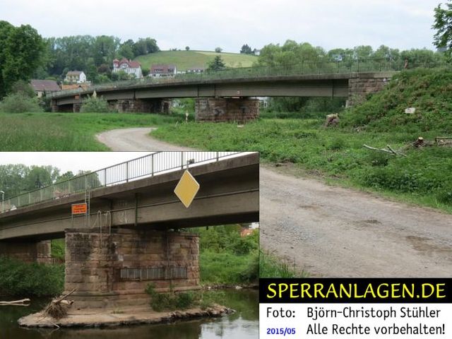 Brücke mit Sprengkammern