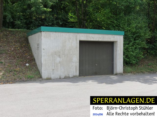 Garage zur Lagerung der Steckträger und des Zubehörs