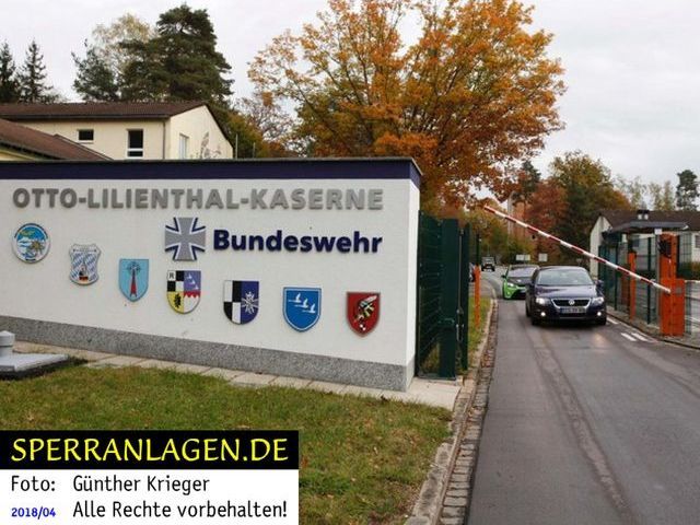 Lagerung der Steckträger und des Zubehörs in einer Kaserne
