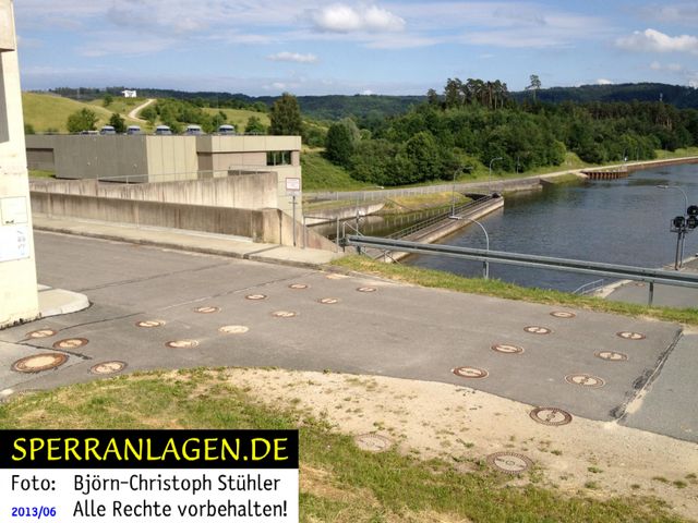 Stecksperre an einer Schleuse