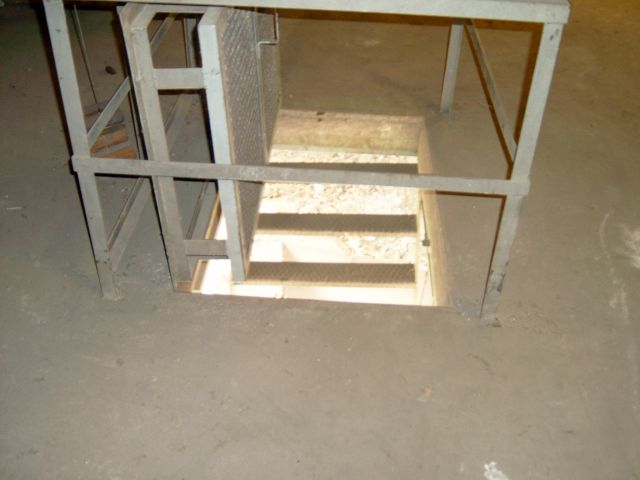 Zugang in das 1. Fach der Brückenrampe